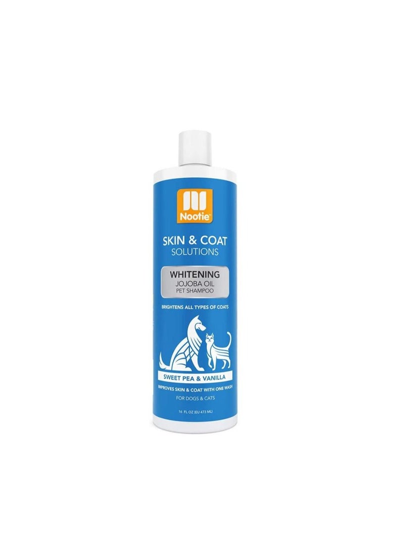 nootie Skin & Coat Solutions Whitening Jojoba Oil Shampoo for Dogs & Cats 473 ml