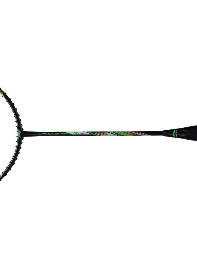 Li-Ning Li-Ning Challenger Boost Carbon Graphite Strung Badminton Racquet, 84 Grams, 30 Lbs String Tension and Free Full Cover