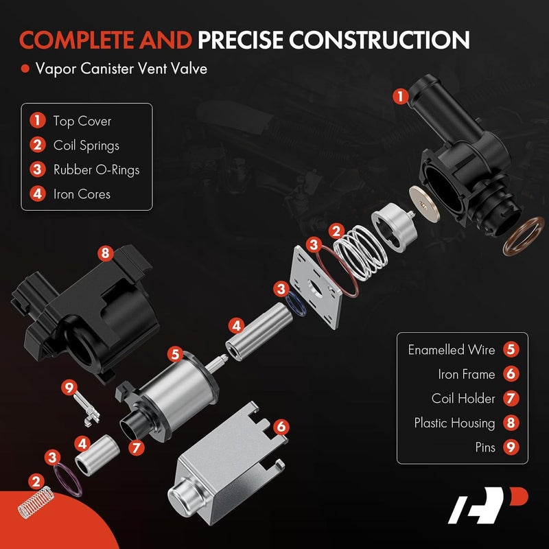 A-Premium Vapor Canister Purge Valve for Chevrolet, Pontiac, Saturn - Image 4
