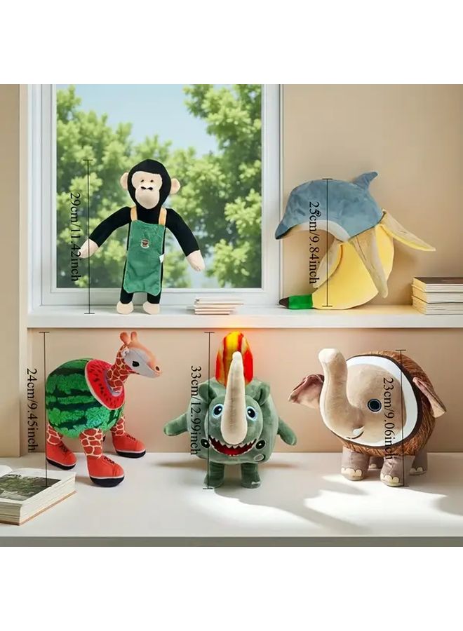 HTXJ Model Shan Hai Jing Animal Plush Toy Pillow Coconut Elephant Soft Doll Gift - Image 3