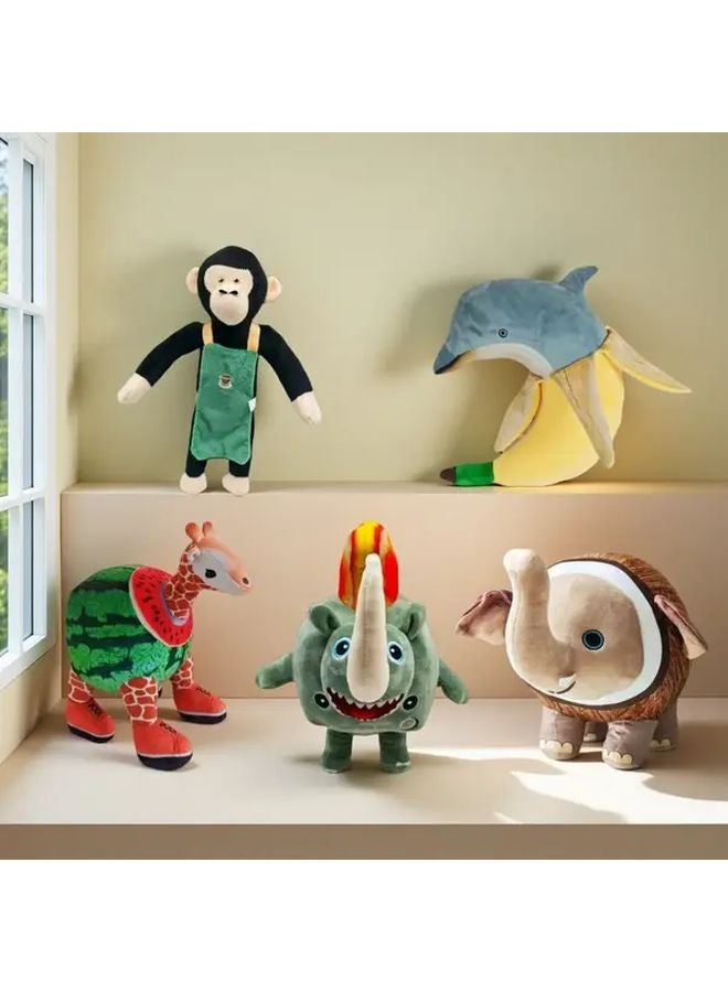 HTXJ Model Shan Hai Jing Animal Plush Toy Pillow Coconut Elephant Soft Doll Gift - Image 2