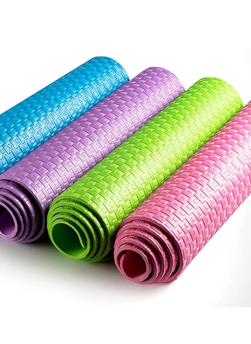 VIO 190 90 0.7CM Yoga Mat Portable Lightweight Anti Slip Foldable Non Slip Soft Exercise Mat for Pilates Cross Fit Training Dumbbells Gym Workout for Men Women Beginners for Indoor Outdoor Park Balcony Garden  - Image 2
