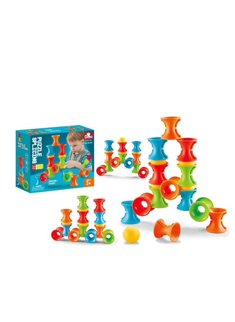 Rally Mind Game Challenge Connecting Cylinder - For Kids And Adults To Develop Thinking And Focus 16 Pieces 22-2861404  - Image 2