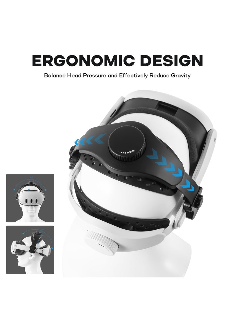 Barakah Adjustable Head Strap for Meta Quest Pro VR, Reduce Head Pressure Lightweight Strap, Enhanced Comfort and Gaming Immersion VR, Compatible with Meta Quest 2/3 Elite Strap/Pico 4/4 Pro Gaming Headset. - Image 3