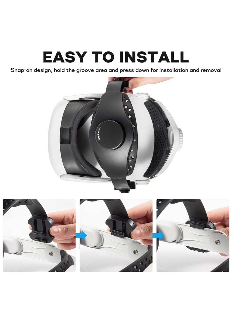 Barakah Adjustable Head Strap for Meta Quest Pro VR, Reduce Head Pressure Lightweight Strap, Enhanced Comfort and Gaming Immersion VR, Compatible with Meta Quest 2/3 Elite Strap/Pico 4/4 Pro Gaming Headset. - Image 5