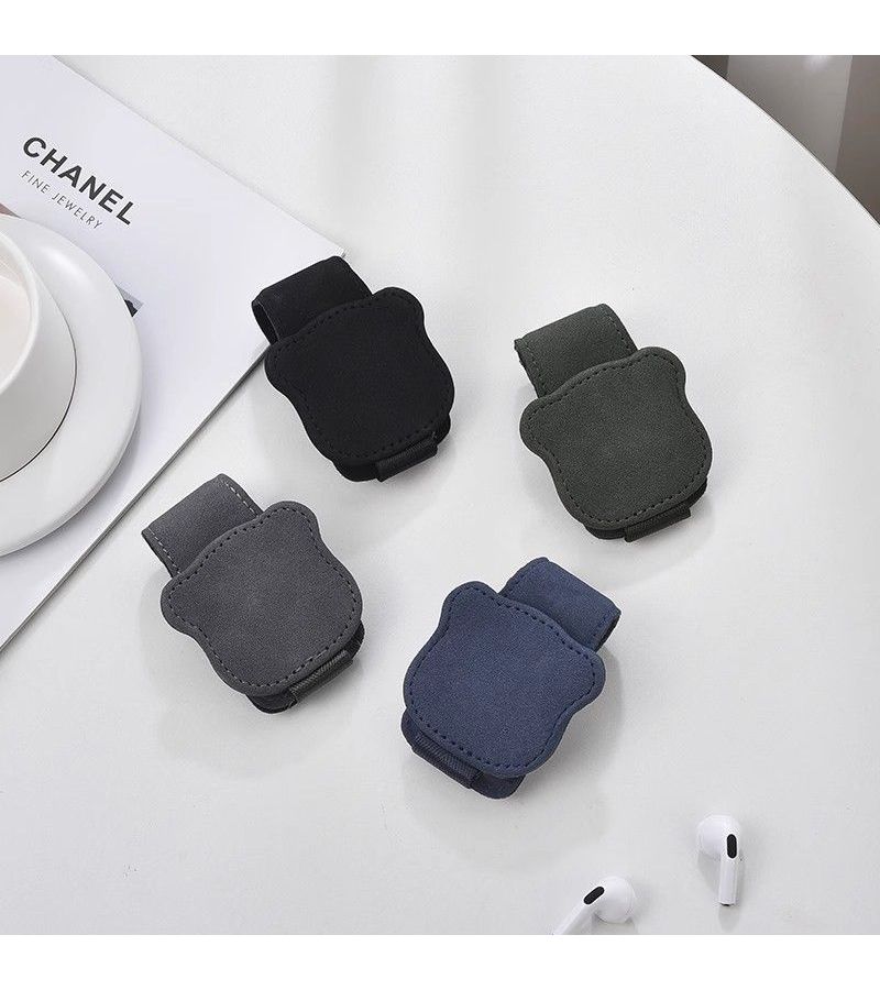 Gray Car Glasses Clip Leather Interior Storage Organizer Ticket Card Holder - Image 4