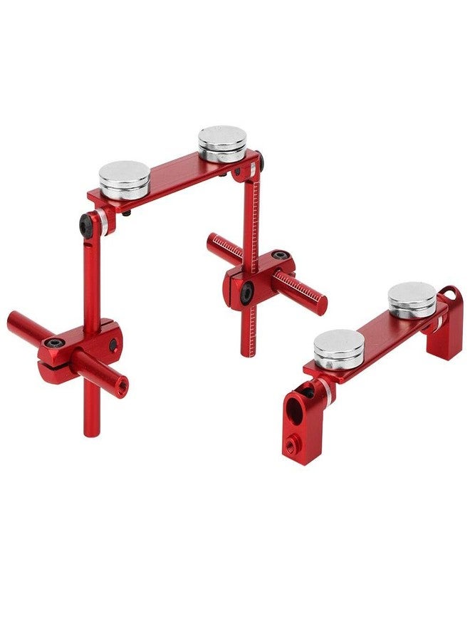 Tbest Aluminum Magnetic Invisible Body Shell Mount Kit for 1/10 RC Racing Car (Red) - Image 1