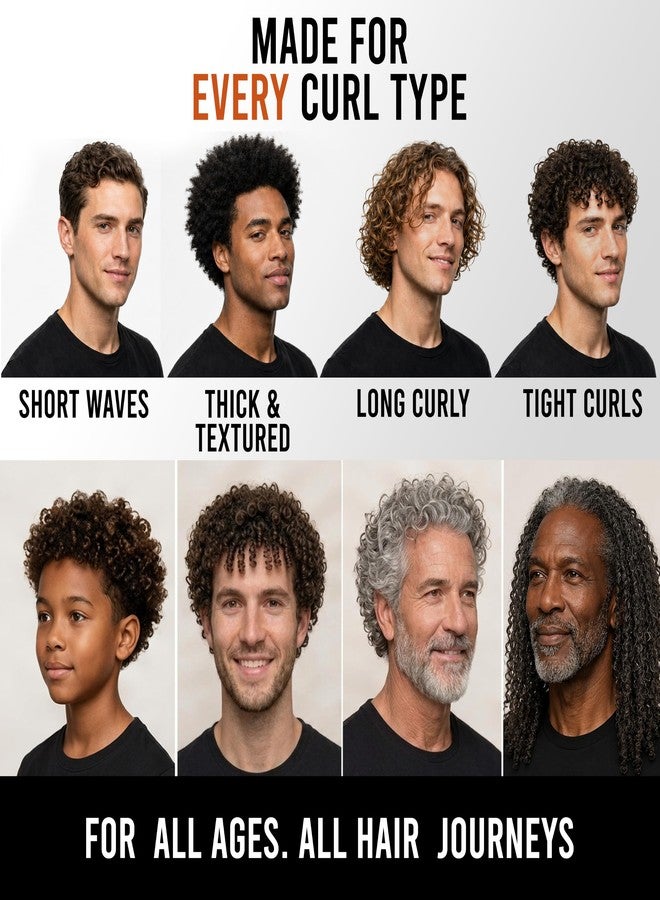 Controlled Chaos Men's 3-Step Curl Care Bundle – Sulfate-Free Hair Cleanser, Hair Moisturizer & Curl Cream for Men – Anti-Frizz Men’s Curly Hair Products for Wavy, Curly & Coily Hair - Image 2