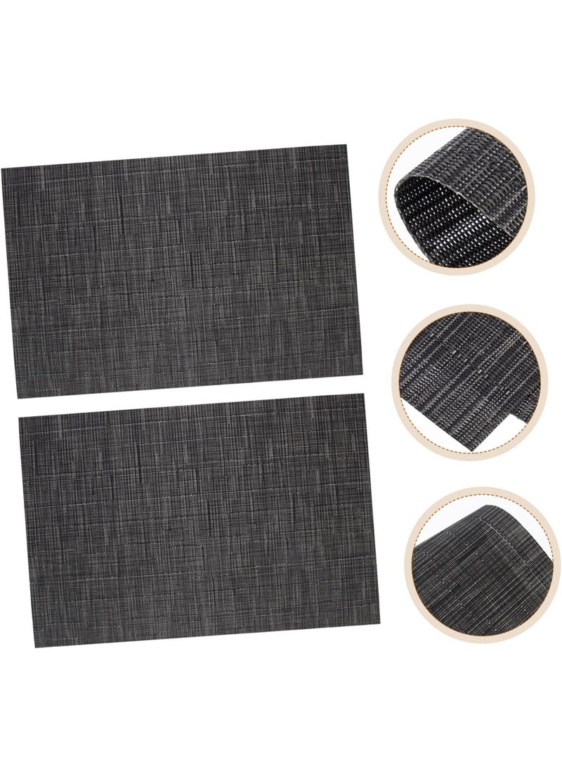 مفارش طاولة مقاومة للماء وقابلة للمسح وسهلة التنظيف، مجموعة من 6 قطع لطاولة الطعام والمطبخ والمطعم - Image 4