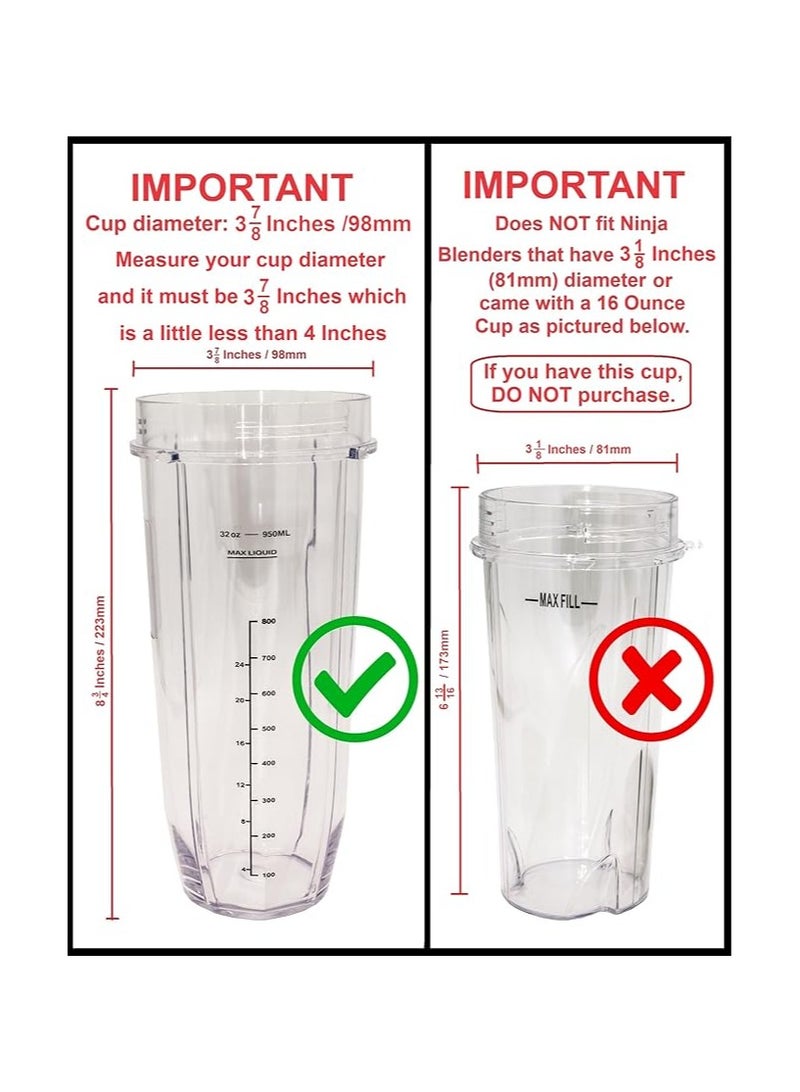 REPLACEMENT BLENDER JAR SUITABLE FOR NINJA AUTO-IQ 1000W - Image 2