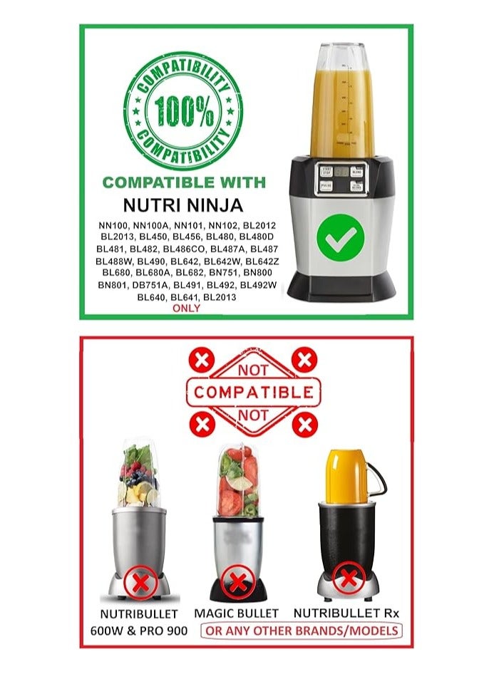 REPLACEMENT BLENDER JAR SUITABLE FOR NINJA AUTO-IQ 1000W - Image 4