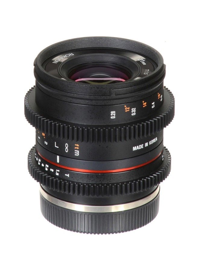 Rokinon CV21M-E 21mm T1.5 Compact High Speed Wide Angle Cine Lens for Sony E-Mount, Black - Image 5