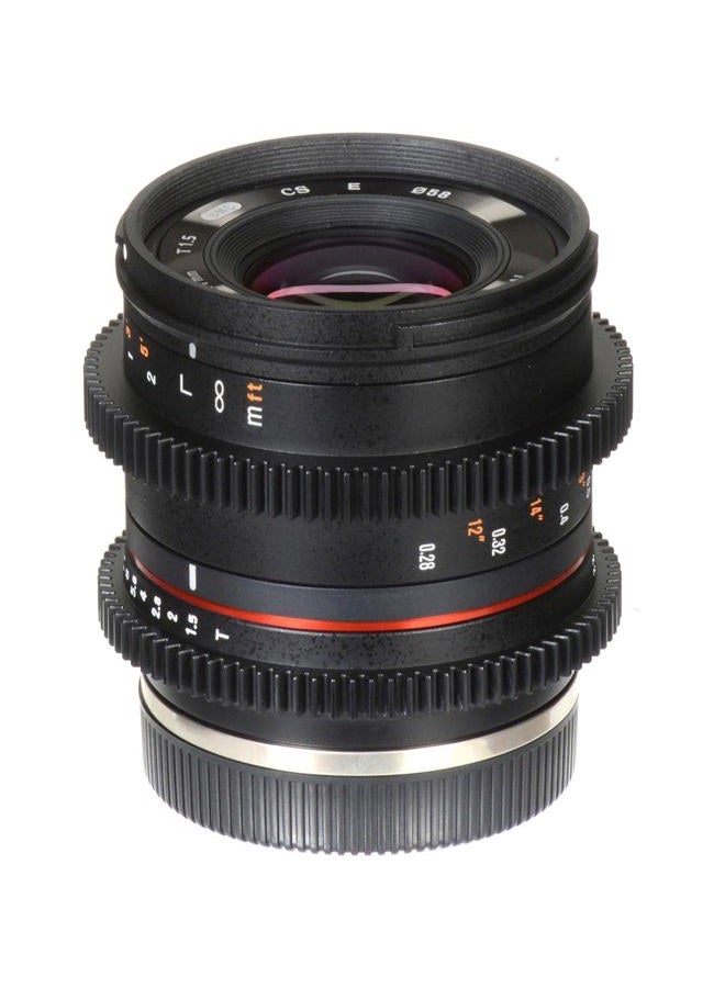 Rokinon CV21M-E 21mm T1.5 Compact High Speed Wide Angle Cine Lens for Sony E-Mount, Black - Image 3