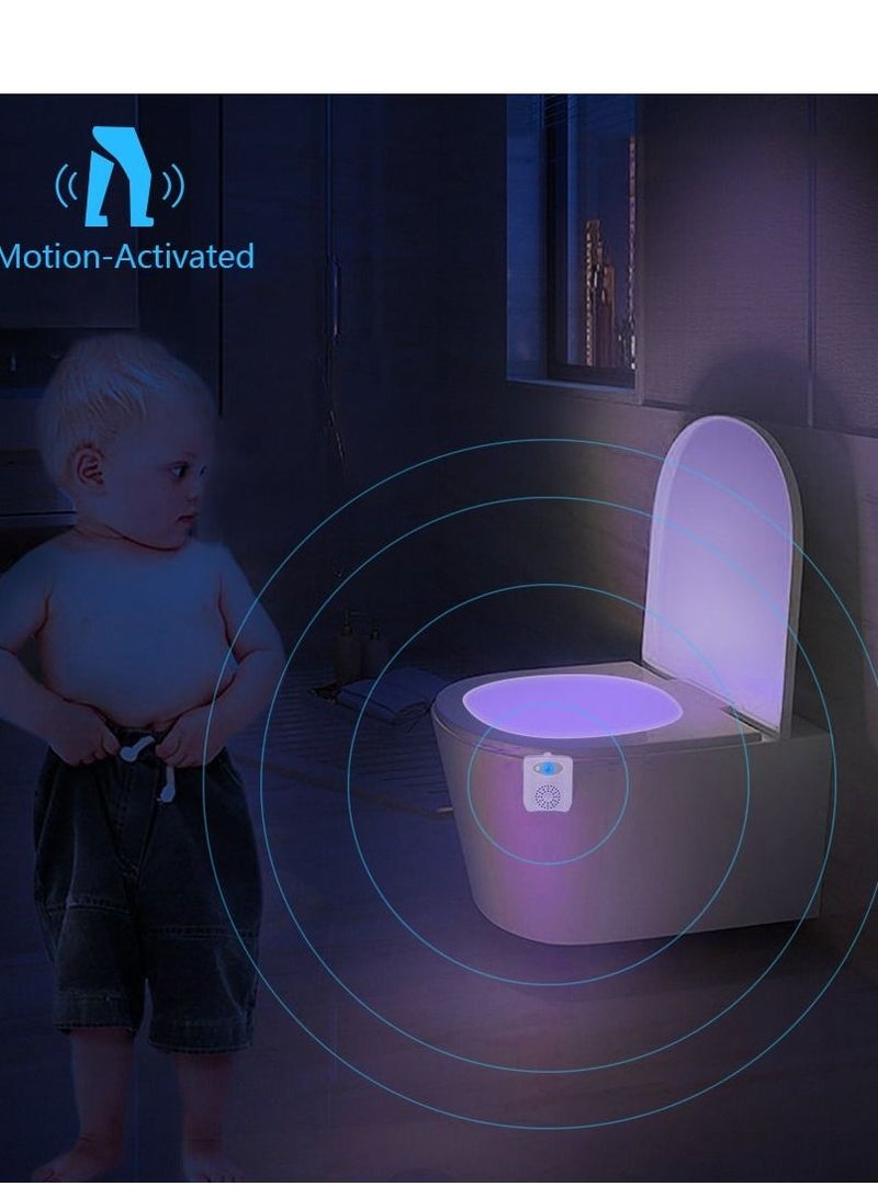 SYOSI Toilet Light Motion Sensor Detection Led Light with Aroma Toilet Toilet Restroom Night Light Gadget 16 Color Toilet Light Sensor Light (2 Pieces) - Image 2