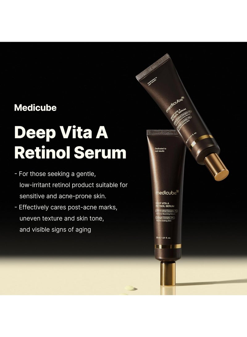 ميديكيوب مصل الوجه ديب ريفينج باكوشيول ريتينول - ريتينول ومضاد للشيخوخة من الجيل الرابع - يستهدف الخطوط الدقيقة، نغمة الجلد غير المتساوية، الندوب الملوثة - العناية بالبشرة الكورية، منخفضة التحريج، 1.01 أوقية - Image 2