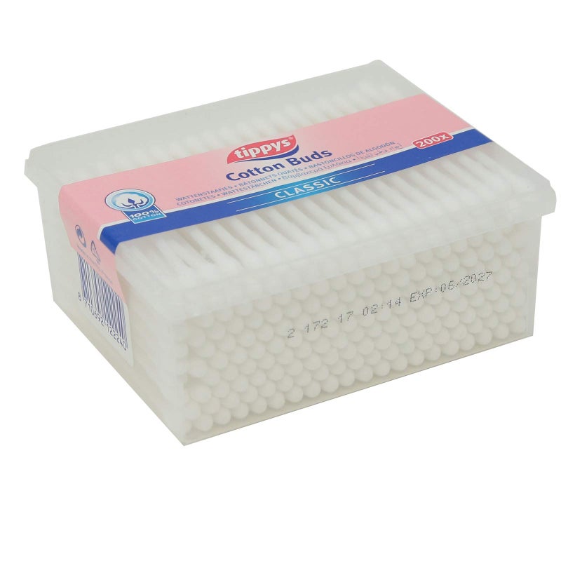 Tippys Cotton Buds 200 Buds - Image 1