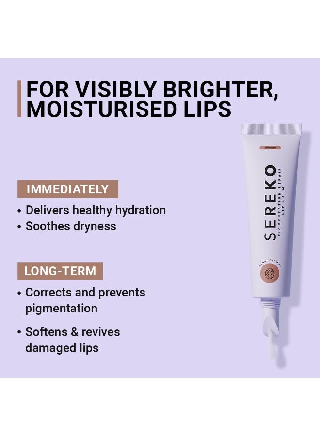 SEREKO Pigmentation Repair Lip Balm for Dark Lips With Kojic Acid, Vitamin C & Mango Seed Butter | Brightens Dark & Discoloration Lips, 24H Hydration, Lock Moisture | For Women & Men | Affogato - 8gm - Image 2