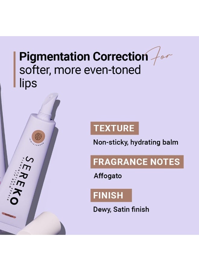 SEREKO Pigmentation Repair Lip Balm for Dark Lips With Kojic Acid, Vitamin C & Mango Seed Butter | Brightens Dark & Discoloration Lips, 24H Hydration, Lock Moisture | For Women & Men | Affogato - 8gm - Image 3