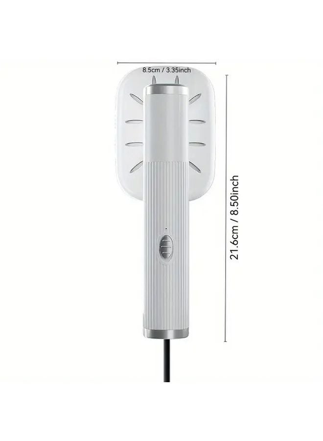 مكواة سوداء محمولة يدوية صغيرة للسفر تعمل بالحرارة الجافة والرطبة عبر منفذ USB - Image 4