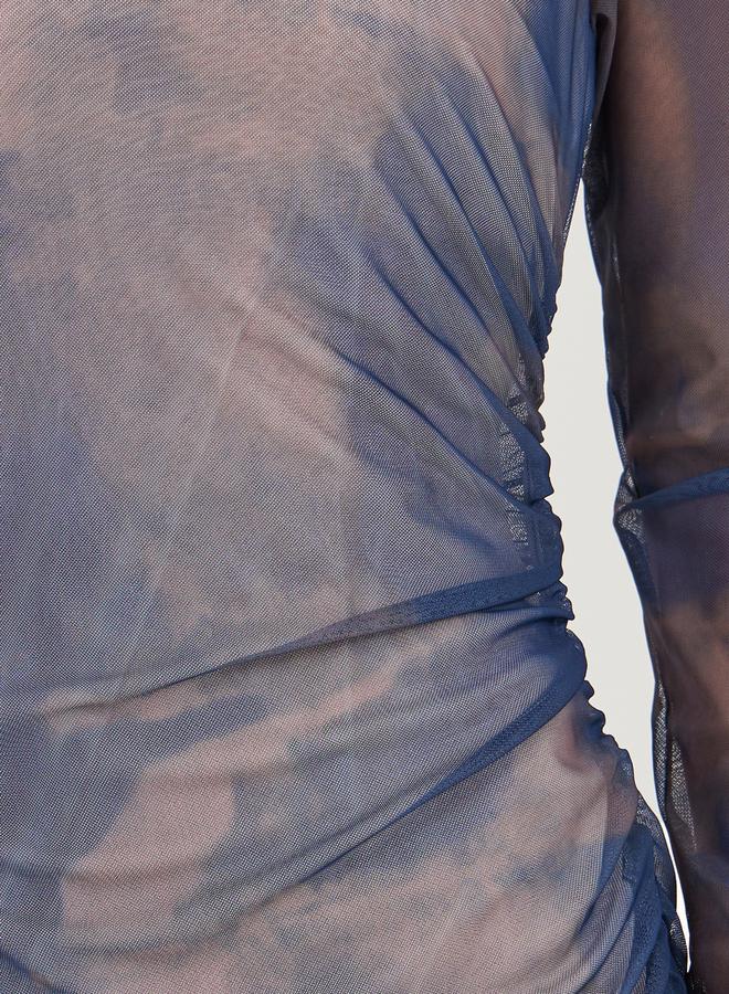 Styli Tie and Dye Print Long Sleeves Bodycon Midi Dress - Image 3