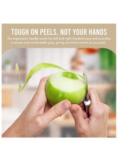 Generic Stainless Steel Vegetable Peeler - Rust-Resistant Potato Peeler with Ergonomic Handle for Safety & Control - Dishwasher Safe & Easy to Clean  - Image 3