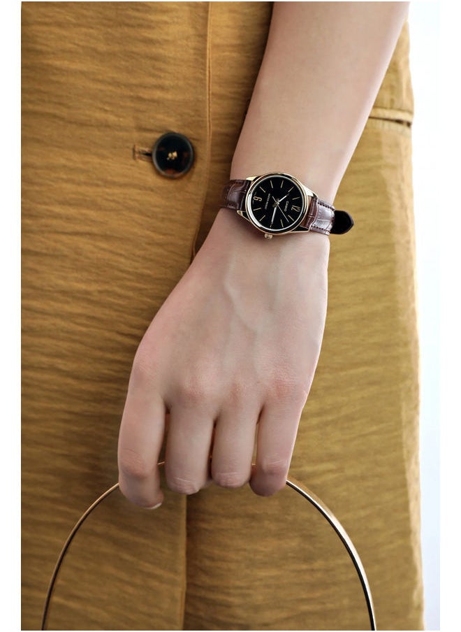 CASIO Leather Analog Watch LTP-V005GL-1B2UDF  - Image 4
