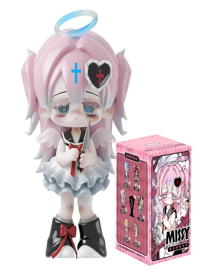 XiDonDon مجموعة ألعاب XiDonDon Missy Sweet Mourning Lolita Series Blind Box Cute Toys Kawaii Anime Figures Dolls Furniture for Display Gift Surprise Toy Gift Mystery Box Collectible Home Decorations (علبة واحدة) - Image 1