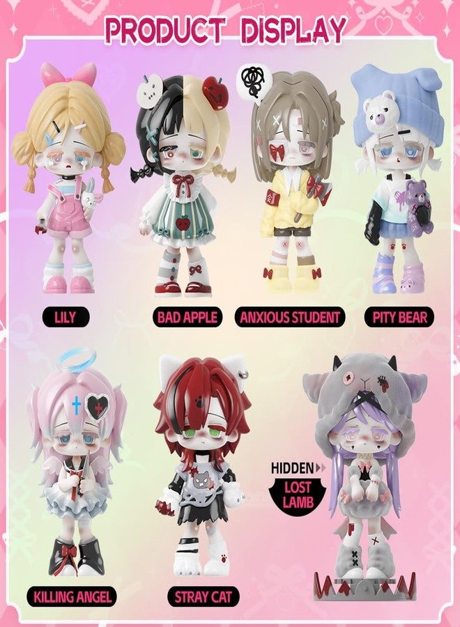 XiDonDon مجموعة ألعاب XiDonDon Missy Sweet Mourning Lolita Series Blind Box Cute Toys Kawaii Anime Figures Dolls Furniture for Display Gift Surprise Toy Gift Mystery Box Collectible Home Decorations (علبة واحدة) - Image 2