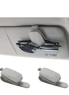 Generic Magnetic Leather Sunglasses Holder for Car Visor – Premium Leather, Strong Grip, One-Hand Operation, and Easy Installation – Ideal Car Accessory for All Vehicles, Available in Multiple Colors  - Image 2