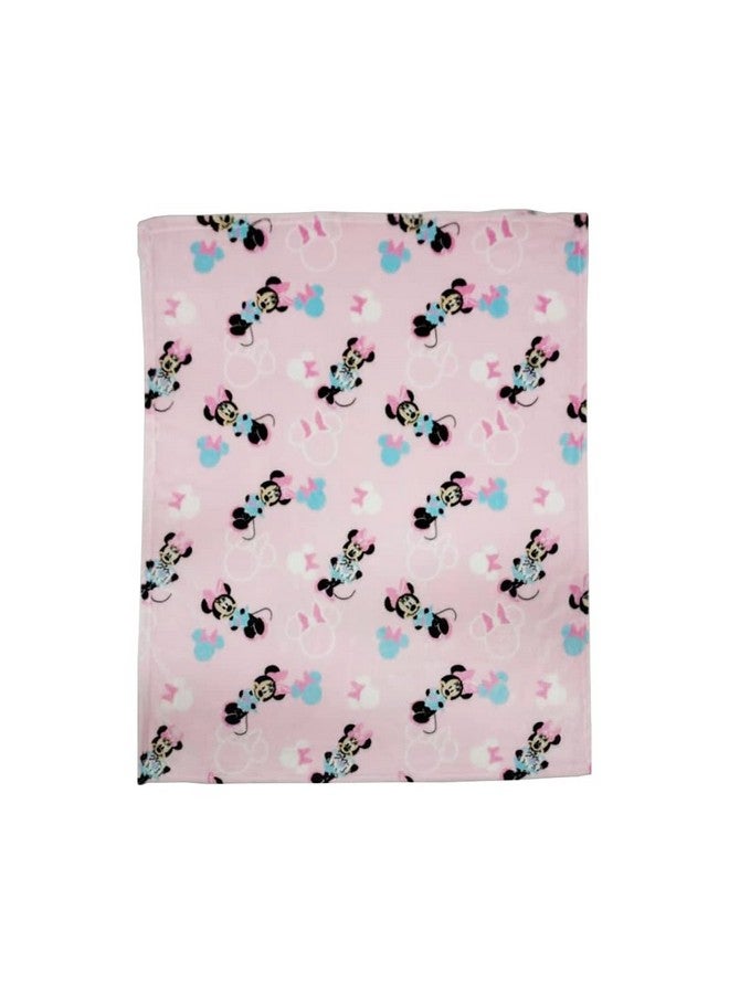Disney Cudlie Baby Girl Minnie Mouse 1-Ply Flannel Fleece with Sweet Moment Print - Image 1