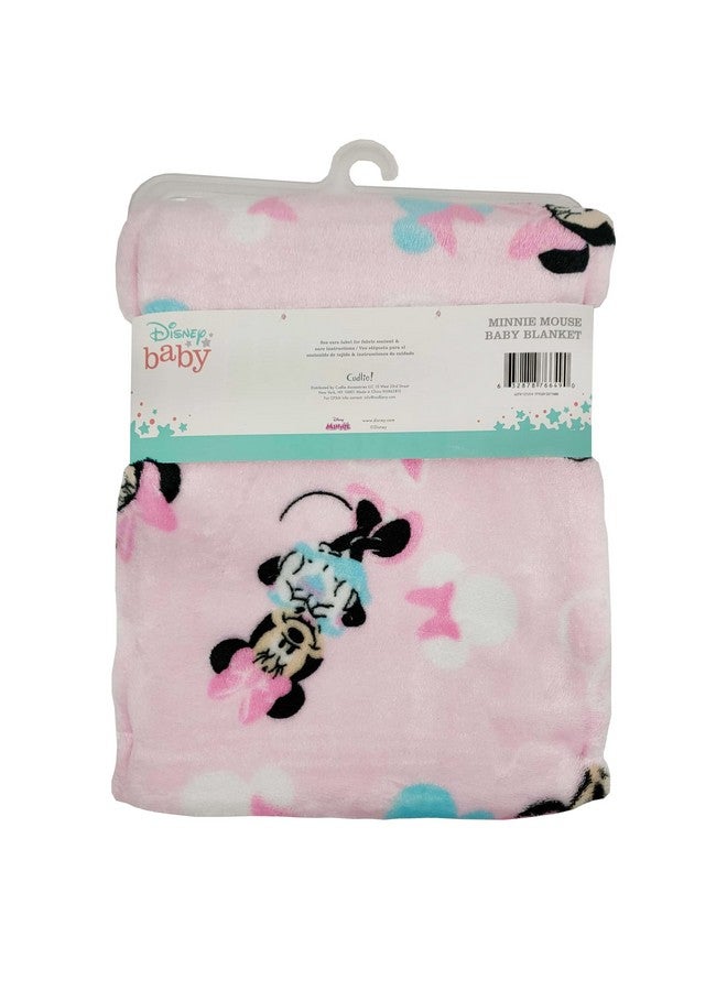 Disney Cudlie Baby Girl Minnie Mouse 1-Ply Flannel Fleece with Sweet Moment Print - Image 3