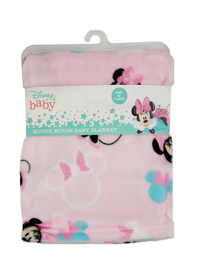 Disney Cudlie Baby Girl Minnie Mouse 1-Ply Flannel Fleece with Sweet Moment Print - Image 2