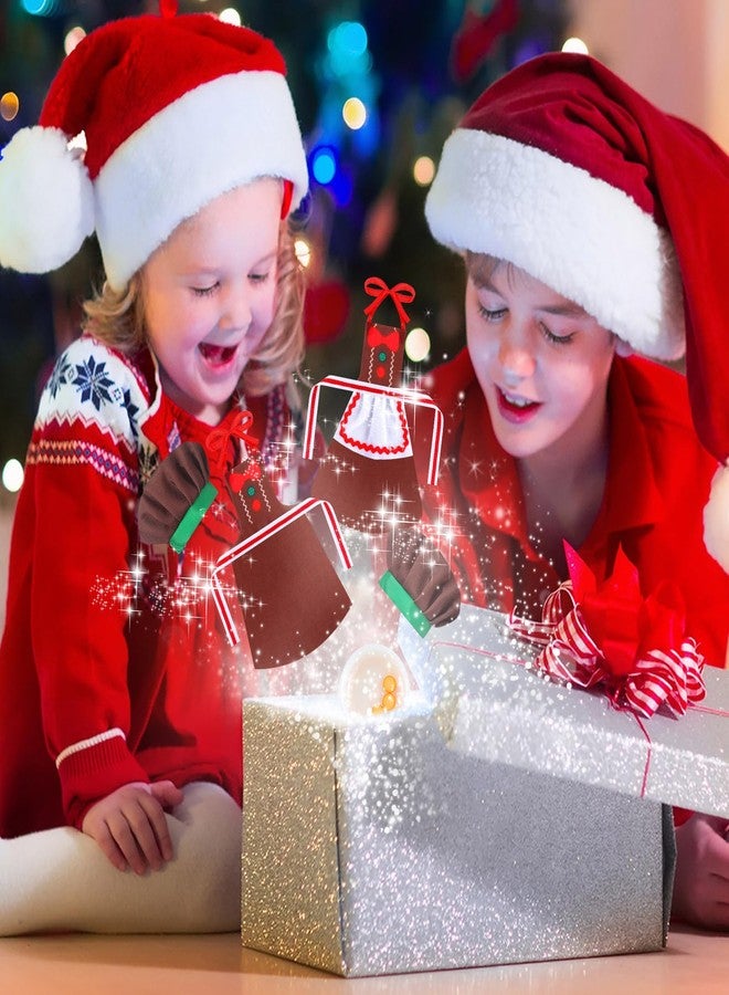 Hungdao Christmas Accessories Mini Doll Baker Outfit Set Include Apron Hats Rolling Pin Egg Cookie Tray Set Mixing Bowl for Xmas Doll Decorations, Doll is Not Included (Cute Style) - Image 5