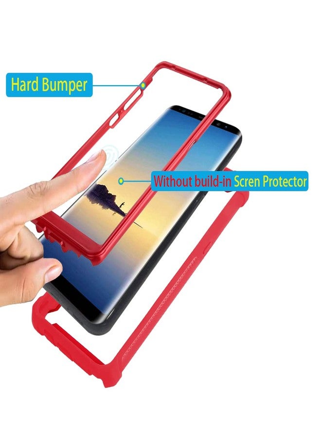 أسو ويش جراب هاتف Asuwish لهاتف Xiaomi Redmi Note 13 Pro 4G، غطاء متين مقاوم للصدمات والسقوط، يوفر حماية كاملة للجسم، تصميم هجين شديد التحمل، ثنائي الطبقات، ملحقات هاتف محمول، Redmi Note 13 Pro، للرجال والنساء، أحمر - Image 2