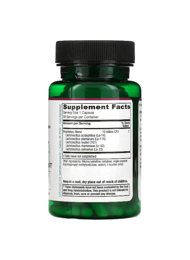 Vitanica Vitanica, FemEcology, Vaginal Probiotic Support, 10 Billion CFU, 30 Vegan Caps  - Image 2