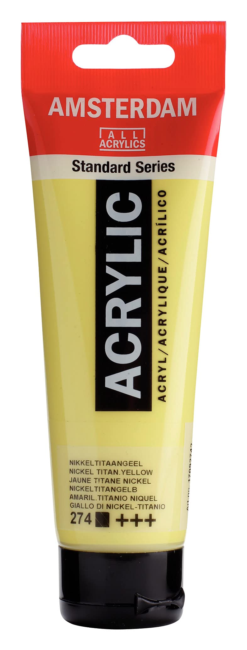 Amsterdam Standard Series Acrylic Tube 120ml Nickel Titanium Yellow 274 (17092742) - Image 3