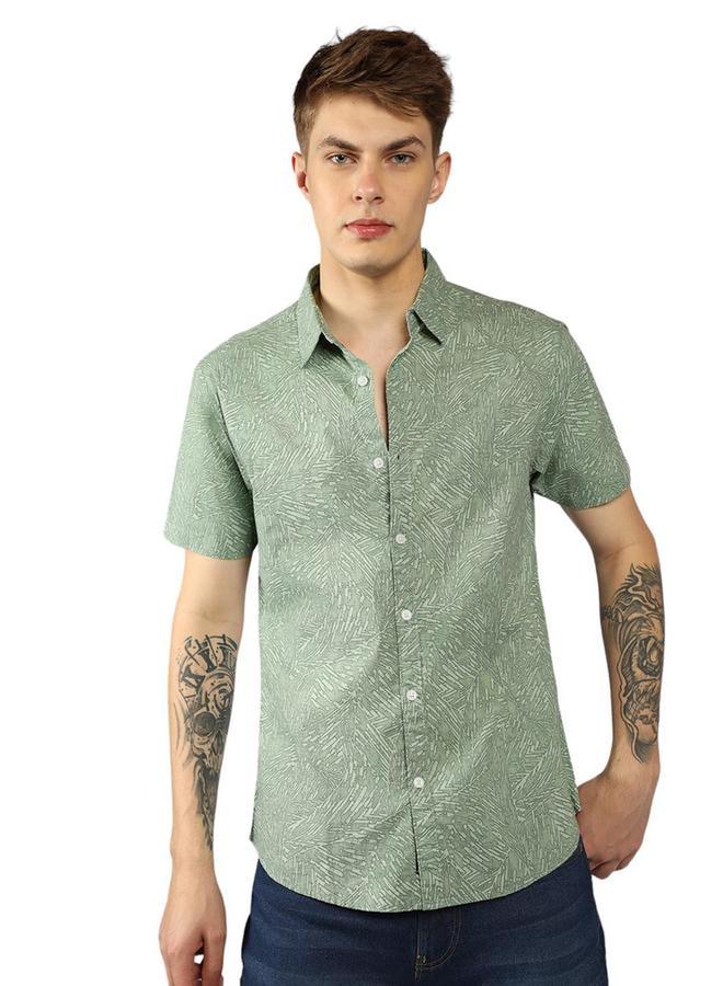 Dennis Lingo Dennis Lingo Relaxed Fit Abstract Printed Short Sleeves Shirt  - Image 5