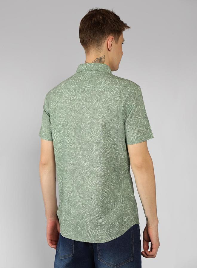 Dennis Lingo Dennis Lingo Relaxed Fit Abstract Printed Short Sleeves Shirt  - Image 2