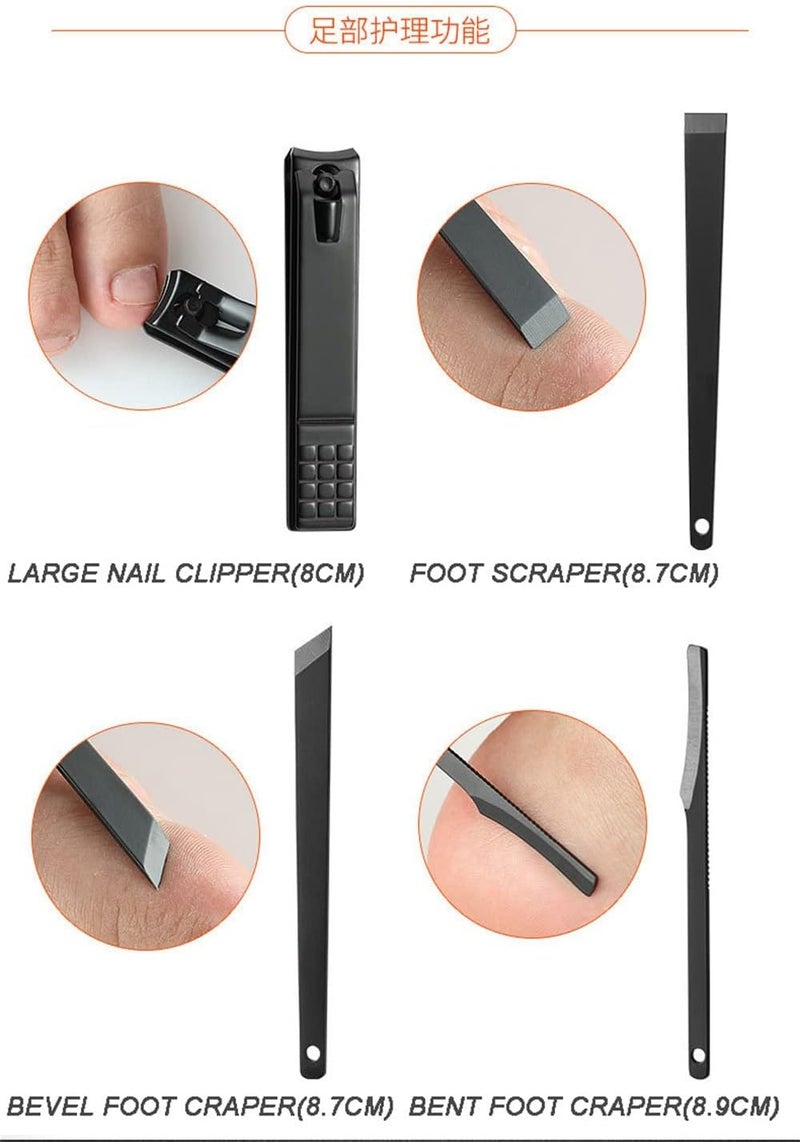 Nippers Trimmer Cutte Manicure Set 16P Professional Nail Cutter Sciossors Pedicure Kit Clipper Tools - Image 3