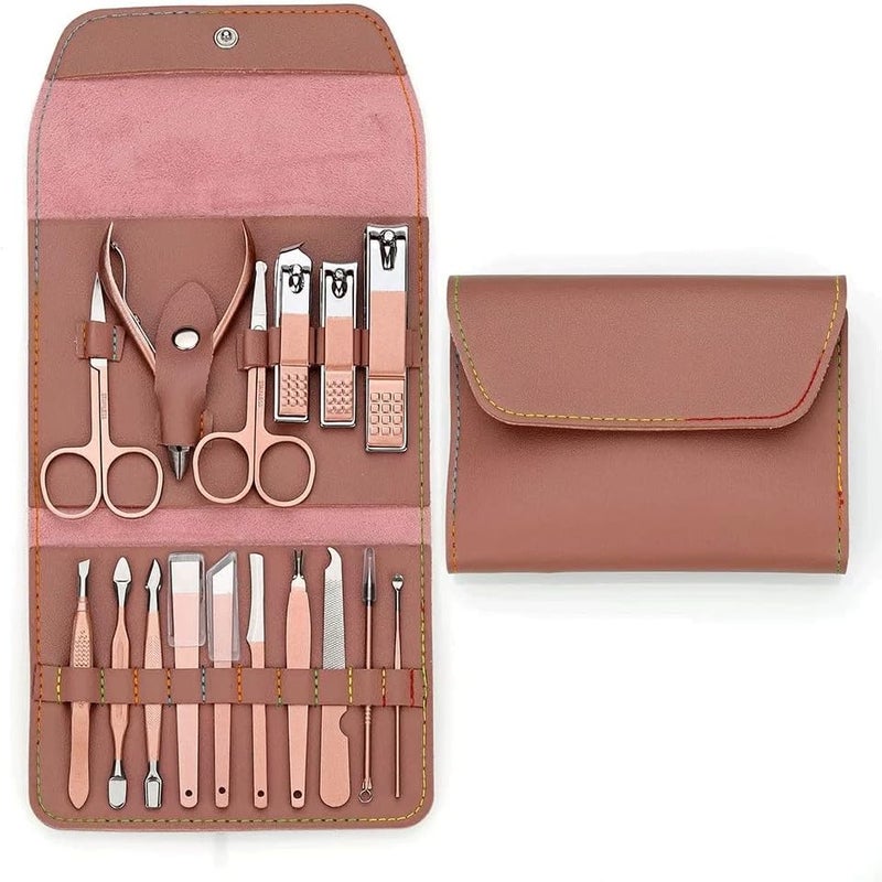 Nippers Trimmer Cutte Manicure Set 16P Professional Nail Cutter Sciossors Pedicure Kit Clipper Tools - Image 1