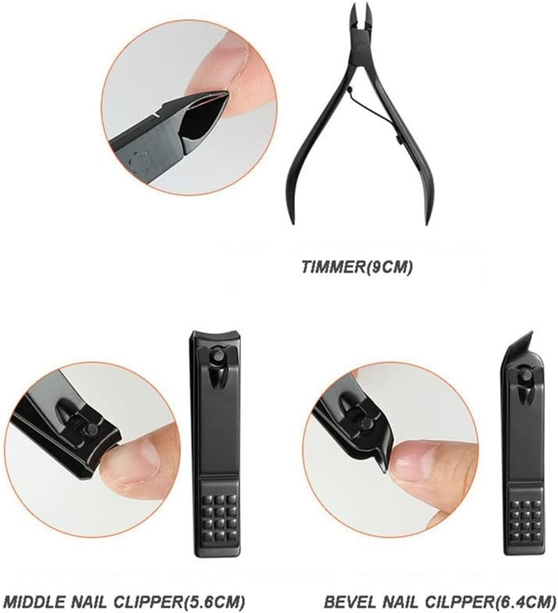 Nippers Trimmer Cutte Manicure Set 16P Professional Nail Cutter Sciossors Pedicure Kit Clipper Tools - Image 4