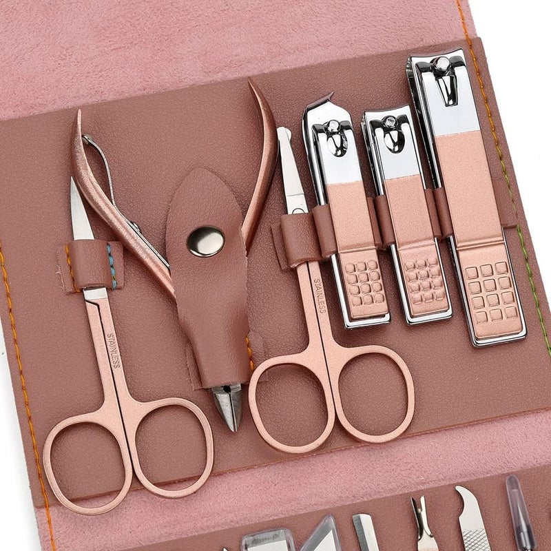 Nippers Trimmer Cutte Manicure Set 16P Professional Nail Cutter Sciossors Pedicure Kit Clipper Tools - Image 2