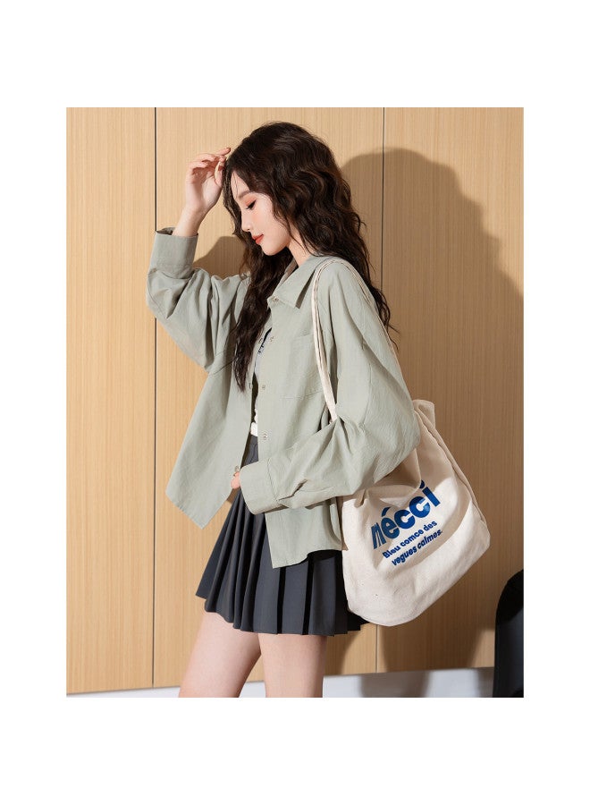 TonLion 2025 Women's Turn-down Collar Solid Color Long Sleeve Shirt - Simple & Elegant Korean Style Casual Fashion Versatile Trendy Autumn/winter Top - Image 3