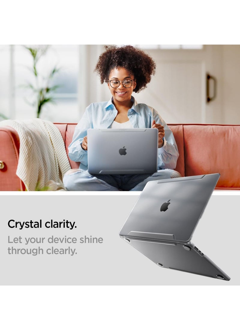 Spigen Thin Fit MacBook Air 15 inch M4 A3241 (2025) / M3 A3114 (2024) / M2 A2941 (2023) Transparent Protective Hard Shell Case Cover - Crystal Clear  - Image 4