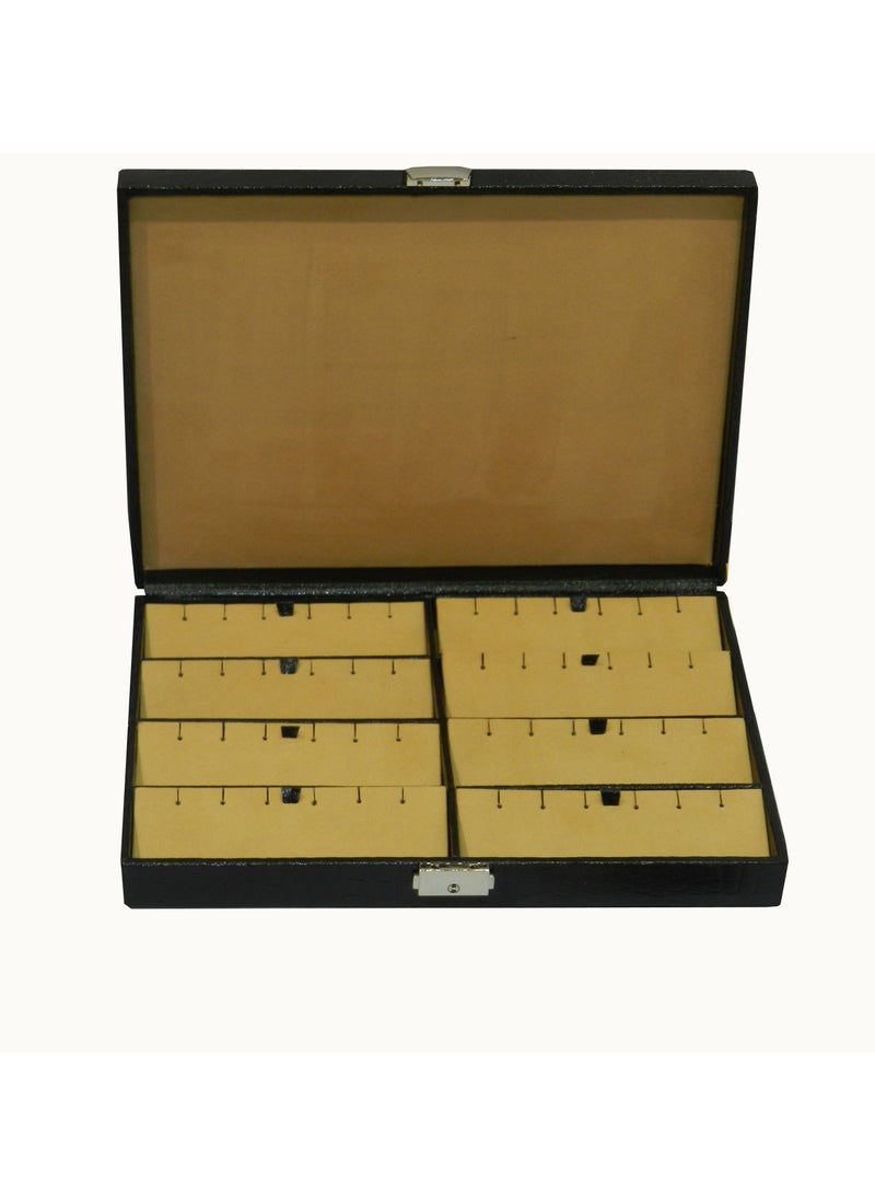 LAVERI LEATHER Laveri Genuine Leather Earring Box Organizer Storage Earrings Stud Tray Showcase Storage Case  - Image 3