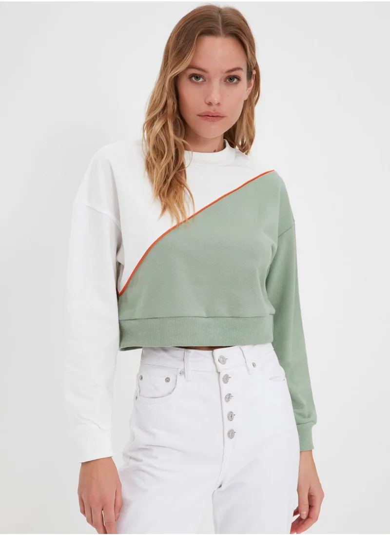 ترينديول Colorblock Knitted Sweatshirt