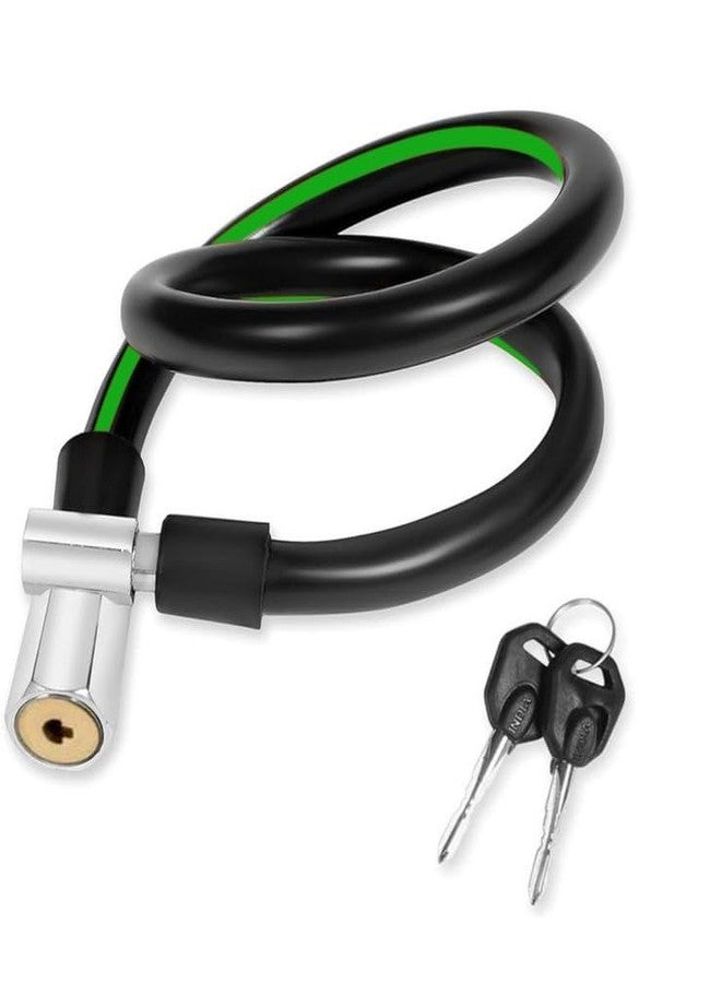 KONIO Heavy Duty Steel Cable Lock - 50cm Length, 5mm Thickness, Key Lock with 2 Keys - for Bikes, Cycles, Helmets, Scooters, Gates (Pack of 1) - Image 2