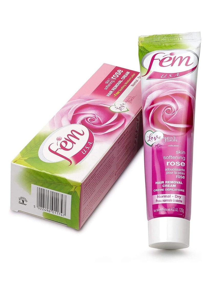 fem - Fem Hair Removal Cream Rose 120g 2Pack - Image 1