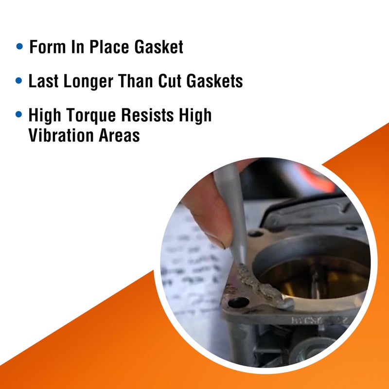 Permatex بيرماتكس 82194 ألترا جراي سيليكون لصنع حشوات صلبة عالية العزم، آمن للحساسات وغير تآكل، للتطبيقات المقاومة للعزم العالي والاهتزاز، 3 أونصات - Image 5