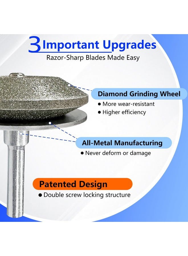 UF-SHARP Diamond Lawn Mower Blade Sharpener, 120 Grit, All-Metal Construction, for Any Power Hand Drill (120 Grit) - Image 3